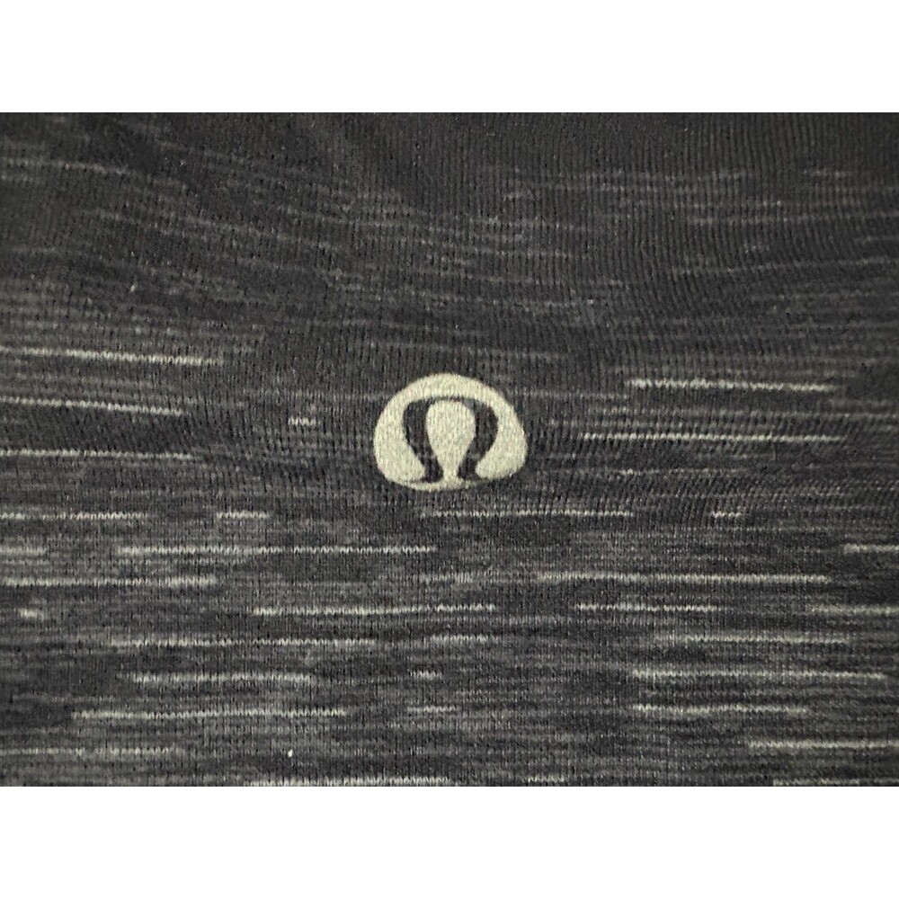 Lululemon Shirt Mens Black Stripe Gray Core Crew Rulu Long Sleeve Pullover Sz XL - Picture 7 of 8